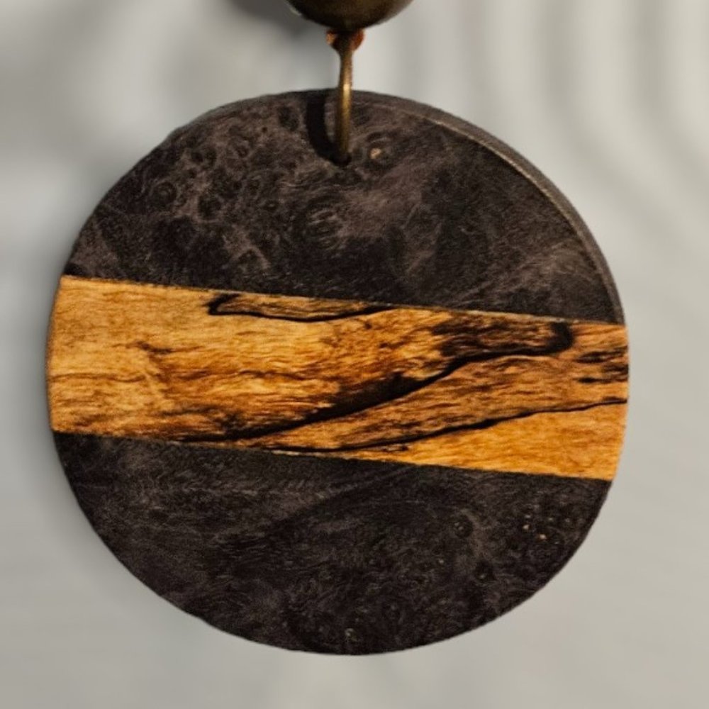 MINUS SIGN WOODEN NECKLACE